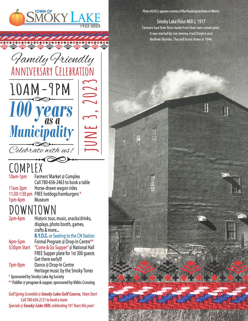 Smoky Lake 100 Years as a Municipality Celebration