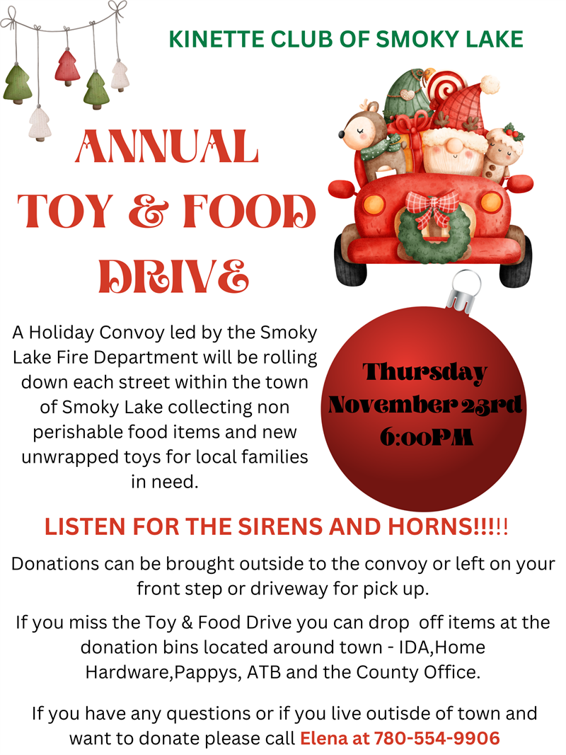 Kinette Toy and Food Drive